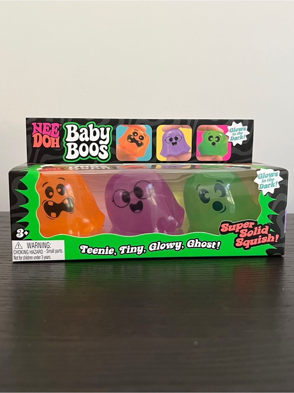 NeeDoh Baby Boos Teenie Tiny Glowy Ghost